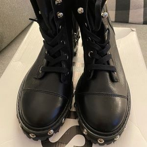 Schutz
Andrea Studded Leather Combat Boots size 7